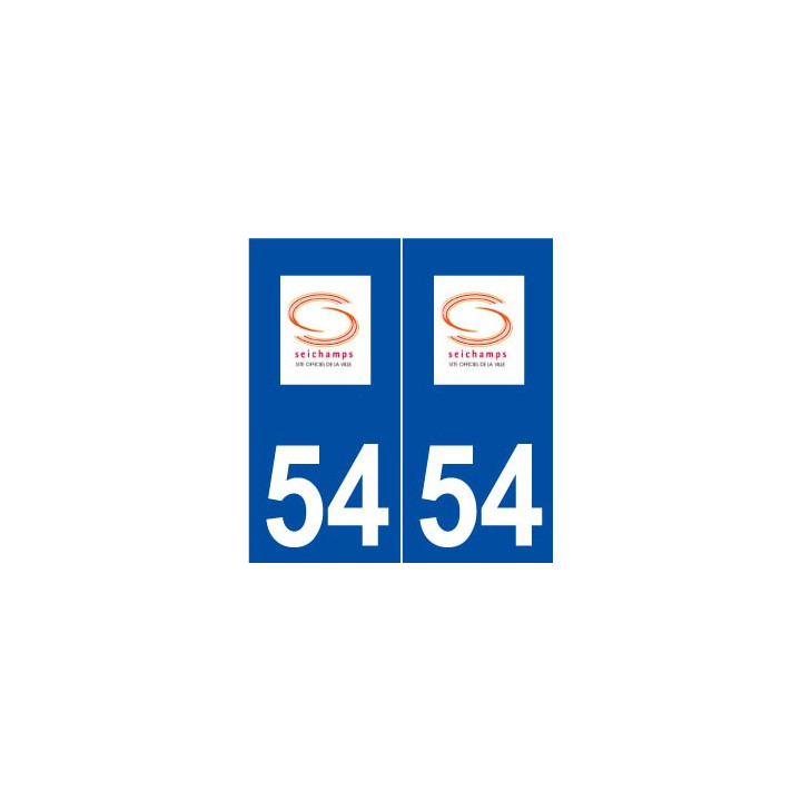 54 Seichamps logo autocollant plaque stickers ville