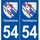 54 Tomblaine blason autocollant plaque stickers ville