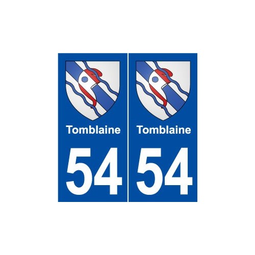 54 Tomblaine blason autocollant plaque stickers ville