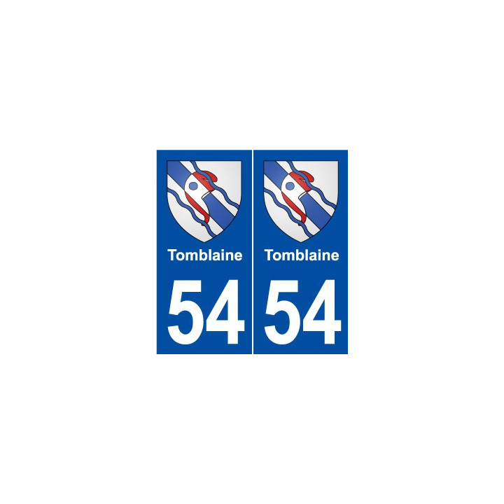 54 Tomblaine blason autocollant plaque stickers ville