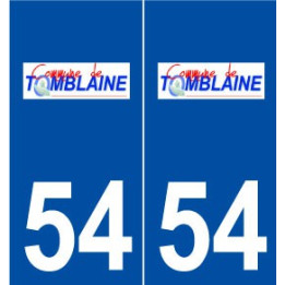54 Tomblaine logo autocollant plaque stickers ville