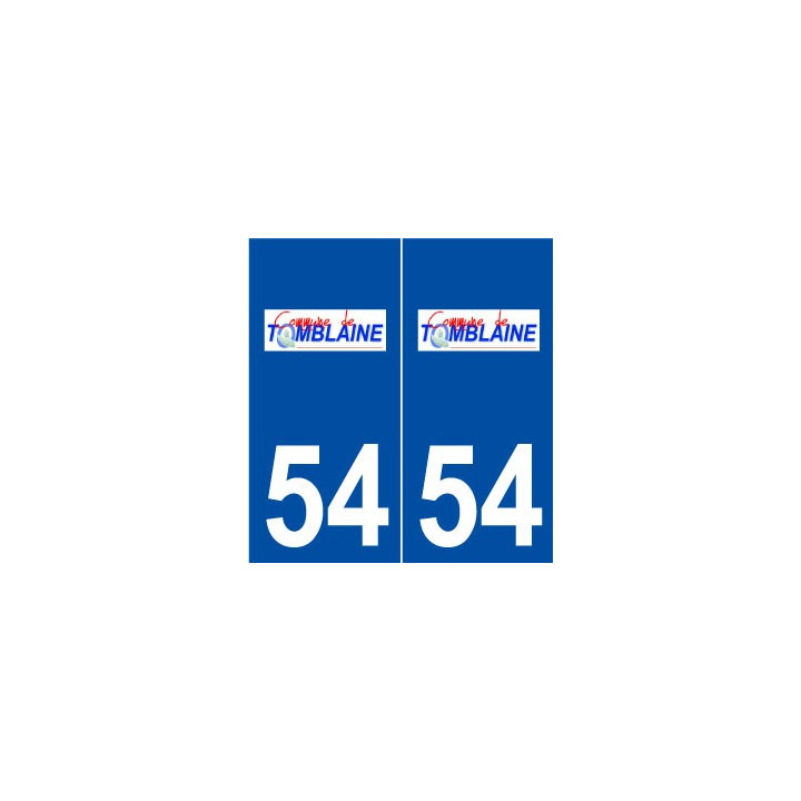 54 Tomblaine logo autocollant plaque stickers ville