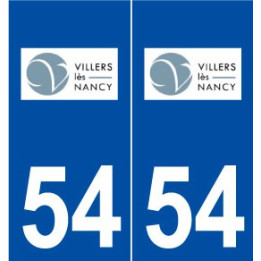 54 Villers-lès-Nancy logo autocollant plaque stickers ville