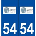 54 Villers-lès-Nancy logo autocollant plaque stickers ville