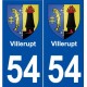 54 Villerupt blason autocollant plaque stickers ville
