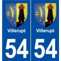 54 Villerupt blason autocollant plaque stickers ville