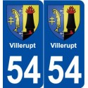 54 Villerupt blason autocollant plaque stickers ville