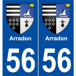 56 Arradon blason autocollant plaque stickers ville