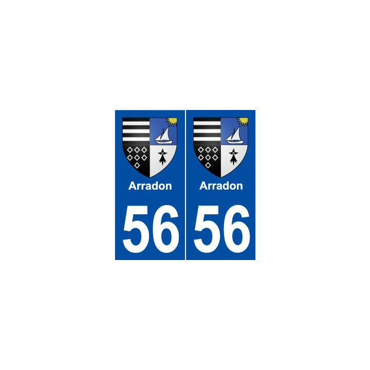 56 Arradon blason autocollant plaque stickers ville