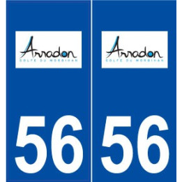 56 Arradon logo autocollant plaque stickers ville