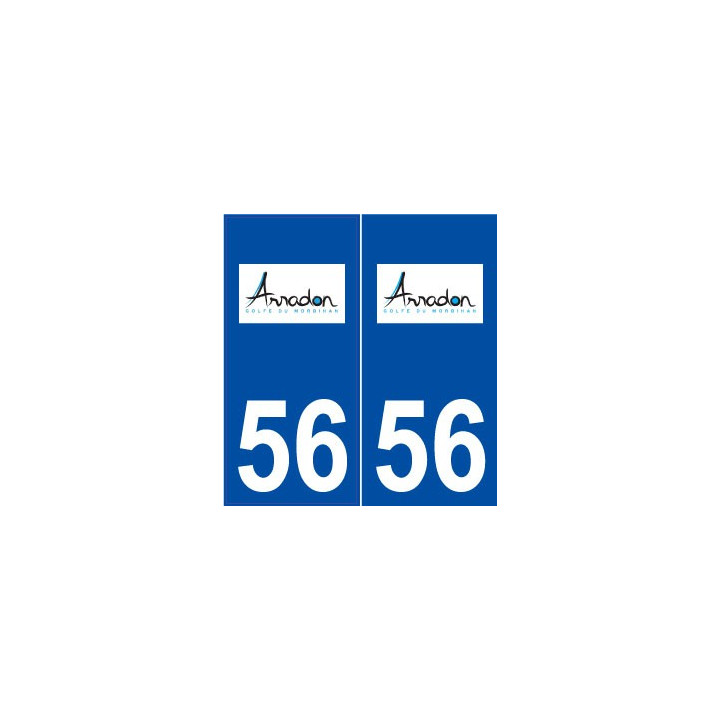 56 Arradon logo autocollant plaque stickers ville