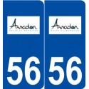 56 Arradon logo autocollant plaque stickers ville