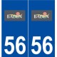 56 Baden logo autocollant plaque stickers ville