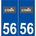 56 Baden logo autocollant plaque stickers ville