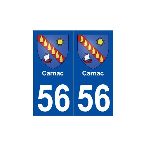 56 Carnac blason autocollant plaque stickers ville