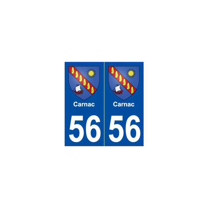 56 Carnac blason autocollant plaque stickers ville