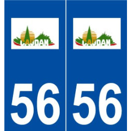 56 Caudan logo autocollant plaque stickers ville