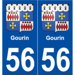 56 Gourin blason autocollant plaque stickers ville
