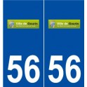 56 Gourin logo autocollant plaque stickers ville