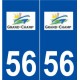 56 Grand-Champ logo autocollant plaque stickers ville