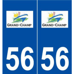 56 Grand-Champ logo autocollant plaque stickers ville