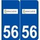 56 Inzinzac-Lochrist logo autocollant plaque stickers ville