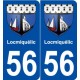 56 Locmiquélic blason autocollant plaque stickers ville