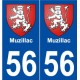56 Muzillac blason autocollant plaque stickers ville