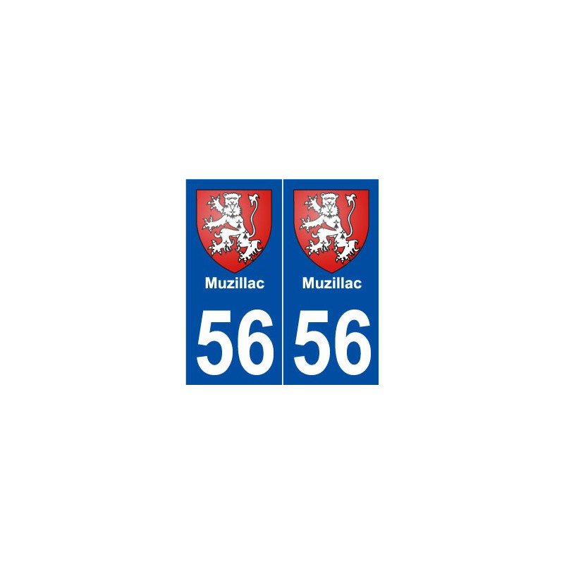 56 Muzillac blason autocollant plaque stickers ville