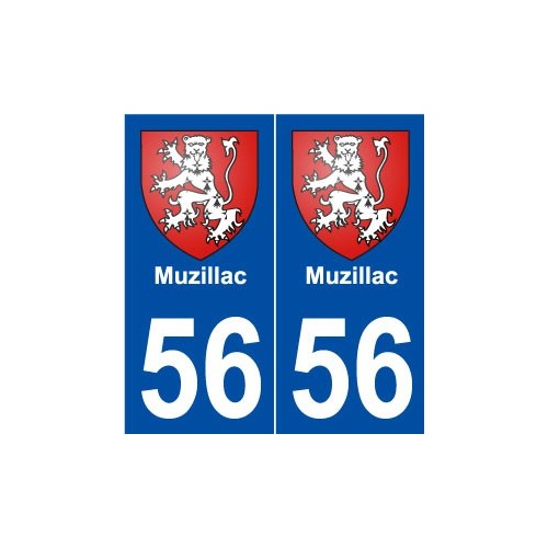 56 Muzillac blason autocollant plaque stickers ville