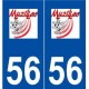 56 Muzillac logo autocollant plaque stickers ville