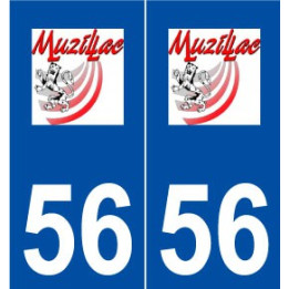 56 Muzillac logo autocollant plaque stickers ville