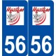 56 Muzillac logo autocollant plaque stickers ville