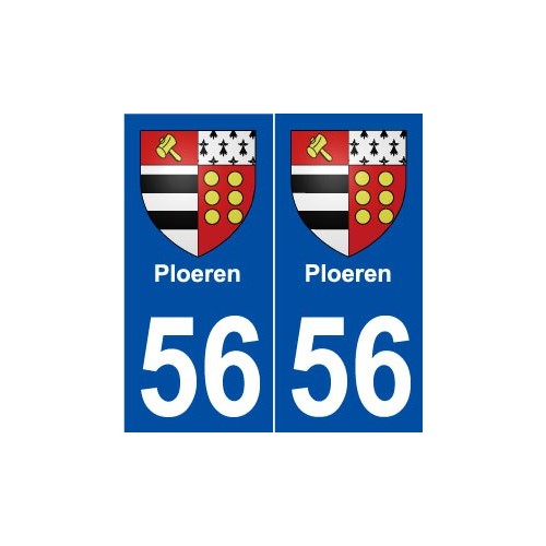 56 Ploeren blason autocollant plaque stickers ville