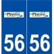 56 Ploeren logo autocollant plaque stickers ville