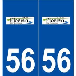 56 Ploeren logo autocollant plaque stickers ville