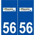56 Ploeren logo autocollant plaque stickers ville