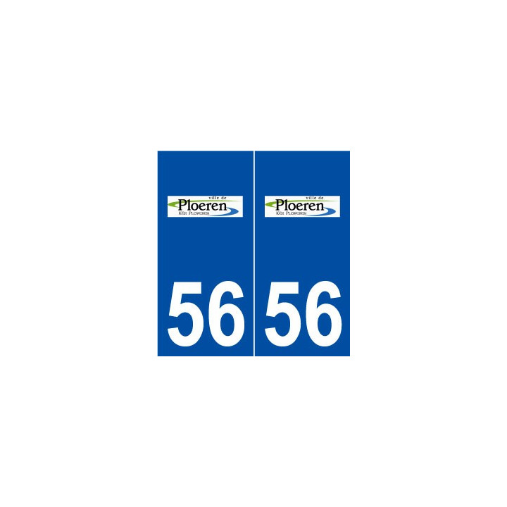 56 Ploeren logo autocollant plaque stickers ville