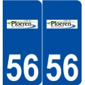 56 Ploeren logo autocollant plaque stickers ville