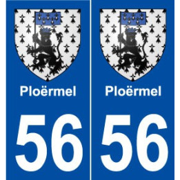 56 Ploërmel blason autocollant plaque stickers ville