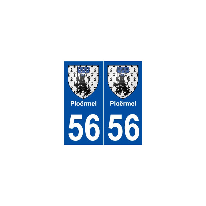 56 Ploërmel blason autocollant plaque stickers ville