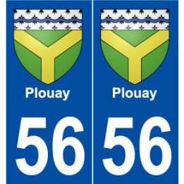 56 Plouay blason autocollant plaque stickers ville