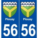 56 Plouay blason autocollant plaque stickers ville