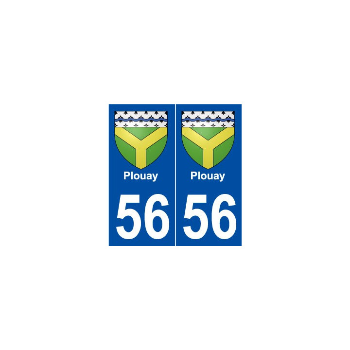 56 Plouay blason autocollant plaque stickers ville