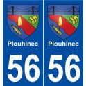 56 Plouhinec blason autocollant plaque stickers ville