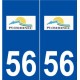 56 Plouhinec logo autocollant plaque stickers ville