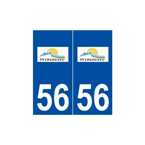56 Plouhinec logo autocollant plaque stickers ville