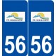 56 Plouhinec logo autocollant plaque stickers ville