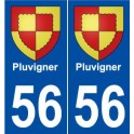 56 Pluvigner blason autocollant plaque stickers ville
