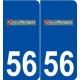 56 Pluvigner logo autocollant plaque stickers ville